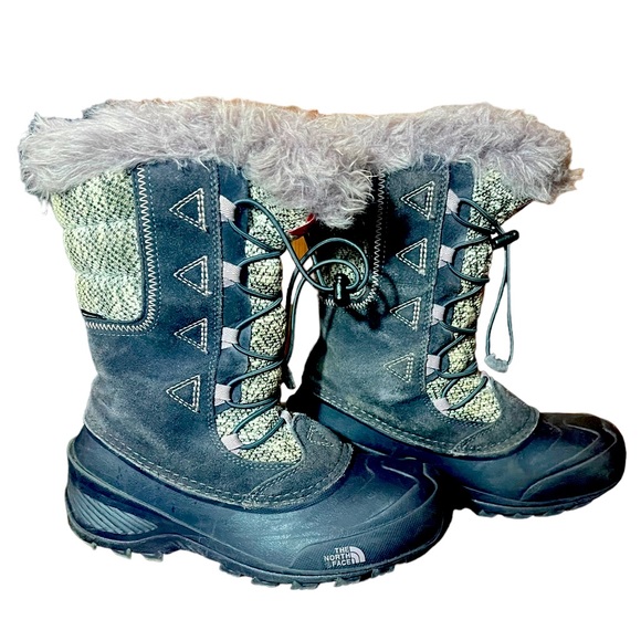 THE NORTH FACE GIRLS SHELLISTA LACE NOVELTY WINTER SNOW BOOT GOOD CONDITION (4) - Picture 3 of 7